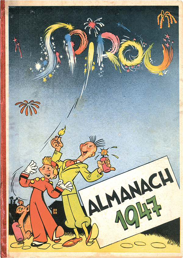 Couverture, Almanach Spirou - 1947
