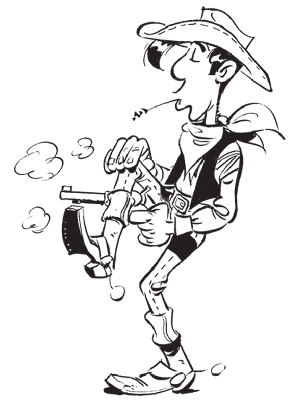 Lucky Luke troquera sa cigarette contre une brindille